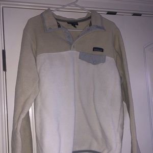 Patagonia Synchilla cream and tan. Worn one season. Size medium.